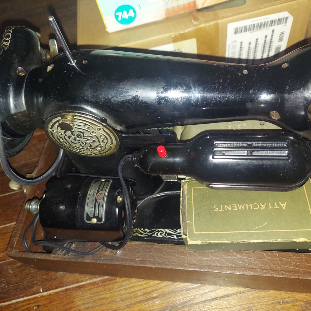 Vintage Black Sewing Machine